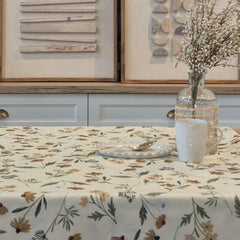 Nappe crème fleurie Margaret