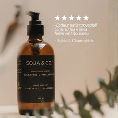 Soja & Co - Savon à mains liquide | Eucalyptus + Pamplemousse