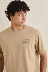 T-shirt vintage botanique à manches courtes