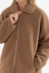 Snowy sherpa jacket
