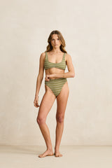 Vista stripe crop top