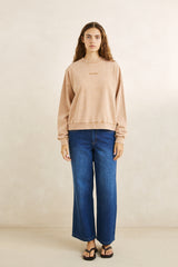 Rhythm salt wash crew neck fleece
