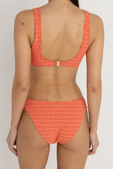 Lola check crop top