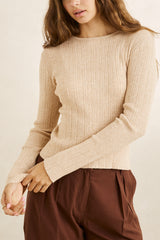 Essential long sleeve knit top