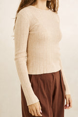 Essential long sleeve knit top
