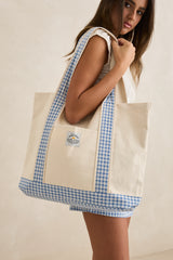 Sac cabas à carreaux Lola