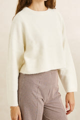 Estelle fluffy crew neck knit