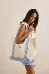 Sac cabas à carreaux Lola