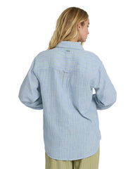Wanderer Prntd L/s Wvn Top