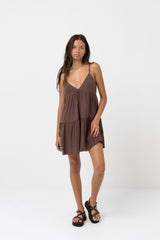 classic tiered mini dress