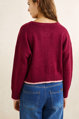 Sandy crop cardigan