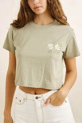 Bayside crop crew tee