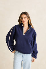 Camp half zip sherpa pullover
