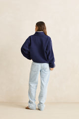 Camp half zip sherpa pullover