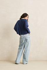 Rugby polo knit sweater